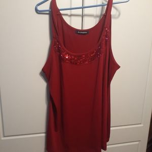 Dark Pink Sequin Tank